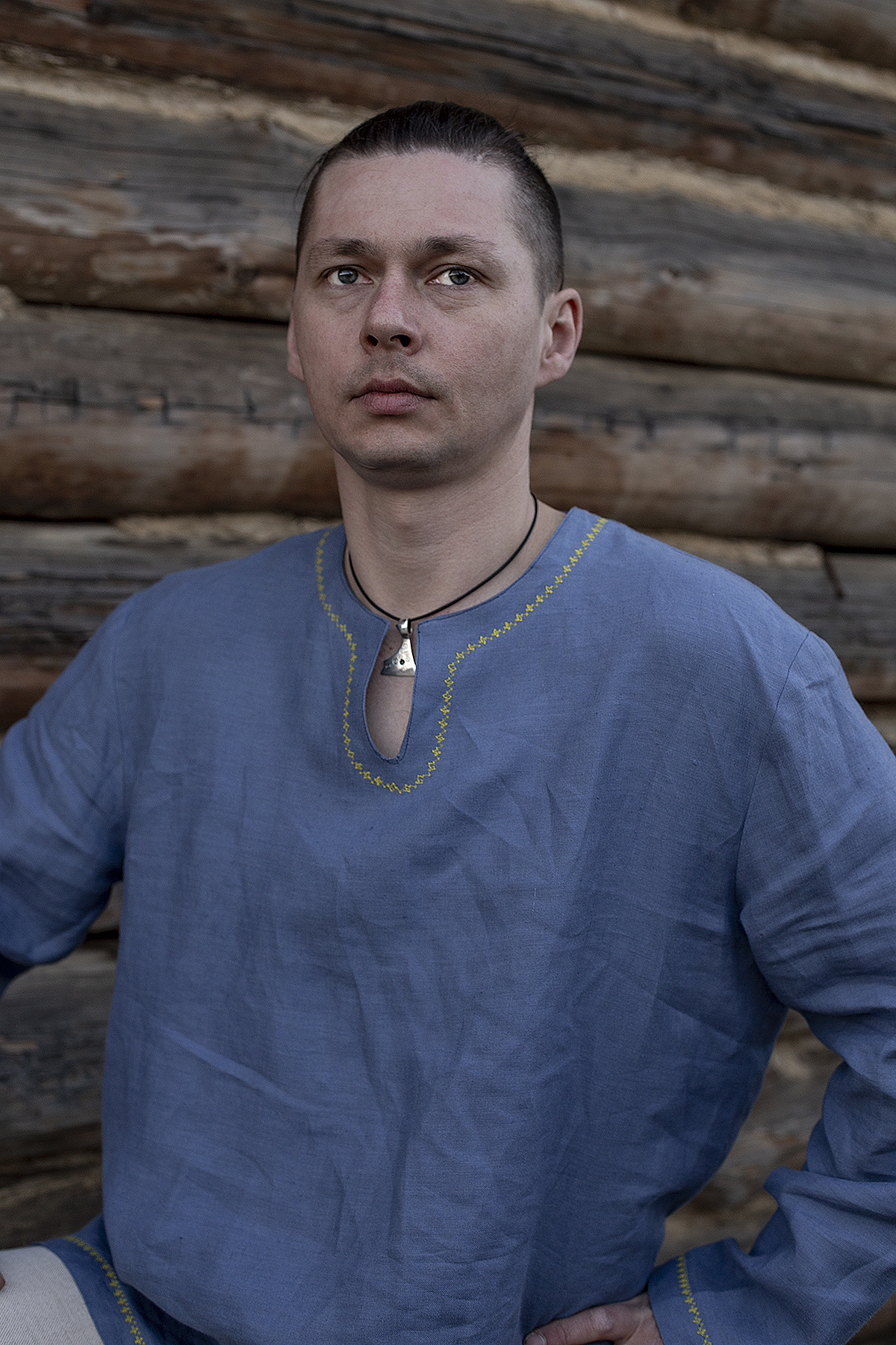 Linen men’s shirt – Slavic Medieval Craft Shop